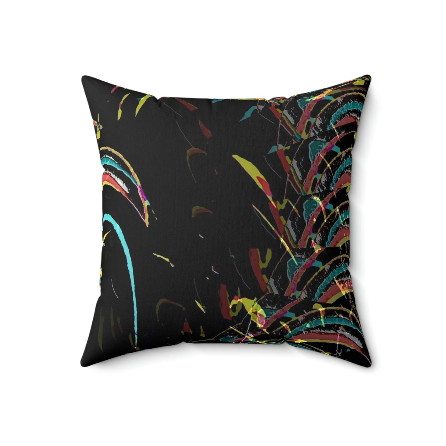 Spun Polyester Square Pillow ... "Waning Moon" ... Central Idaho ... October 2022 ... Rendering Time: 22 Hours ... Original Works ...