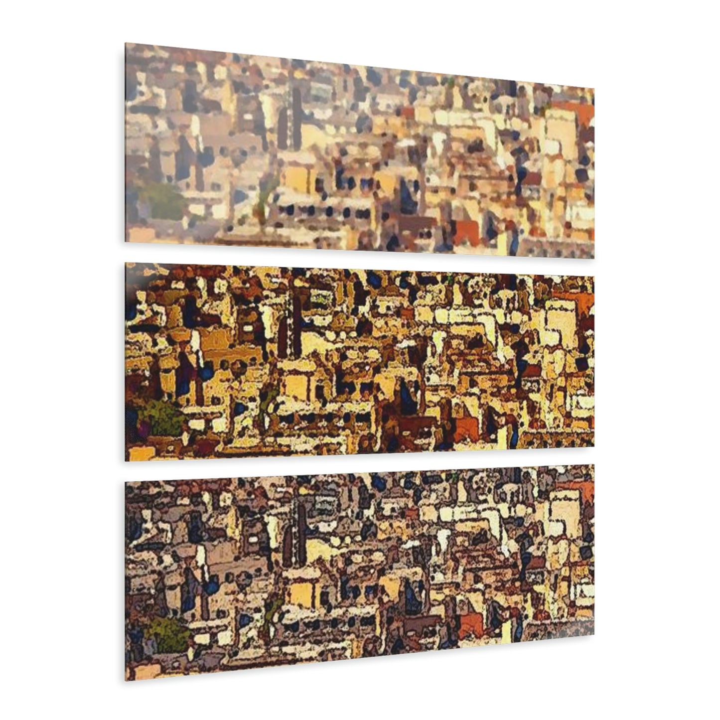 Acrylic Prints (Triptych) ... Au Paris ... "Along The River Seine" ... Barbara Joan Bonnel-Holt: 1972 ... Original Works ...