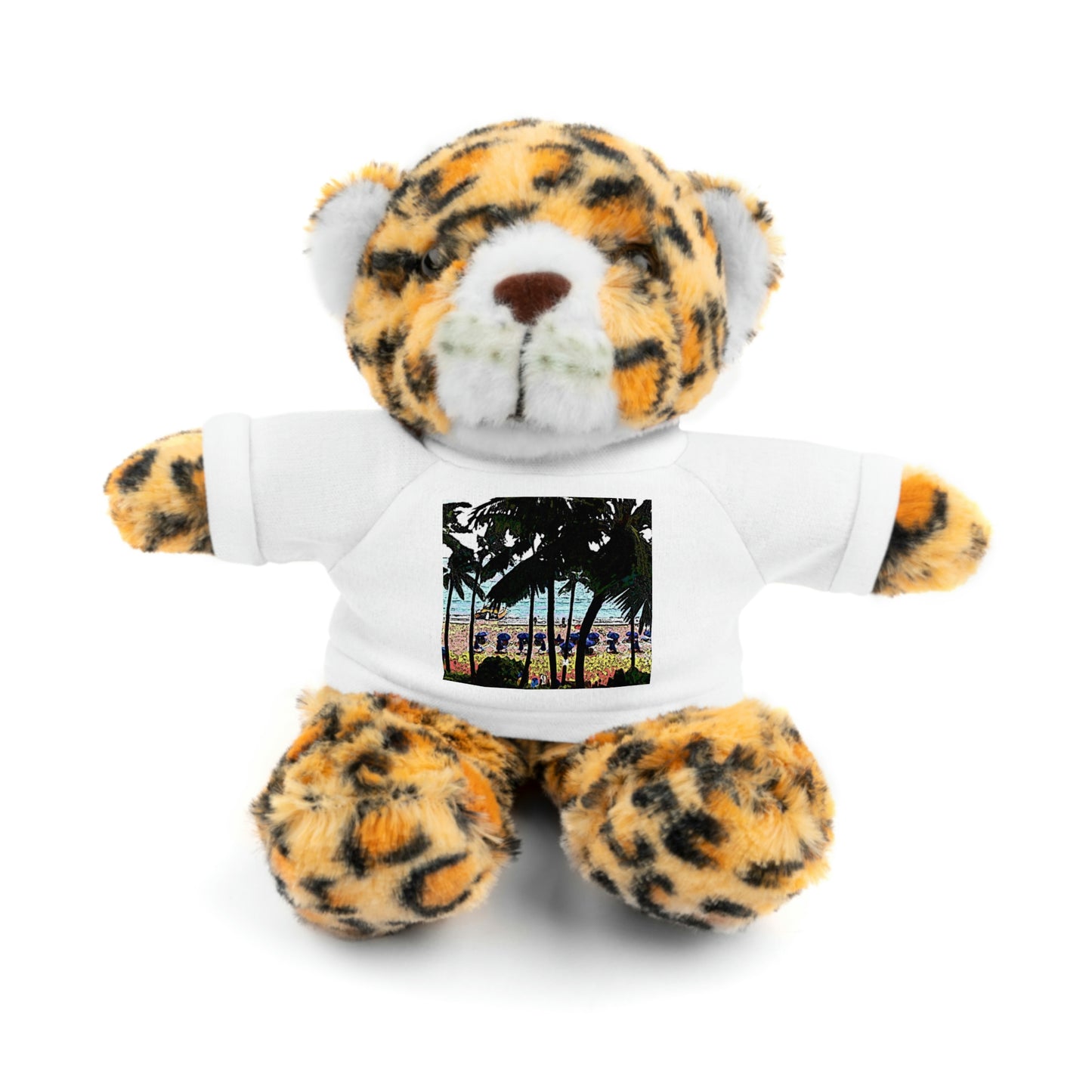 Stuffed Animals with Tee ... "A Beautiful Beach Amongst The Palms" ... The Outrigger Waikiki, Honolulu, Oahu ... Original Works ...