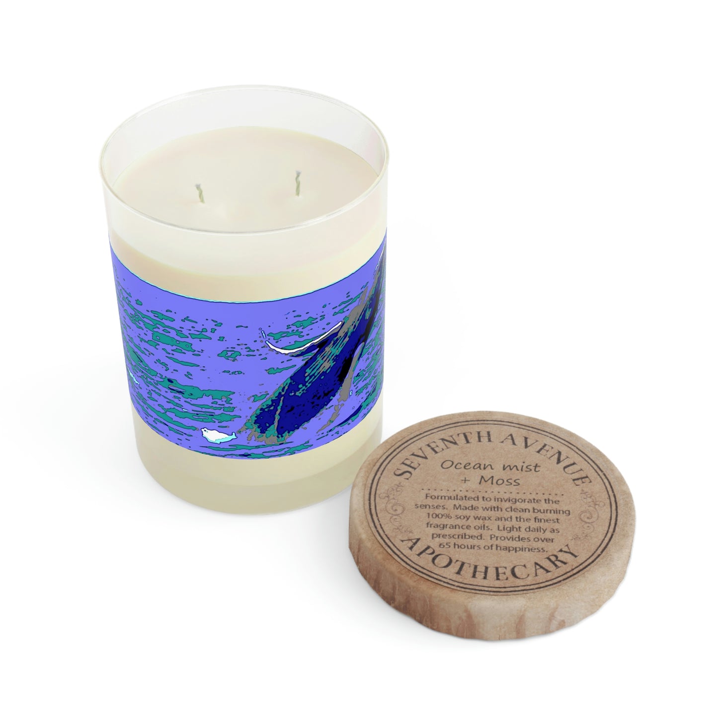 Scented Candle - Full Glass, 11oz ... Baby Humpback Breaching ... Maui, HI: April 2022 ... "Family Archives: KPH" ... Original Works ...