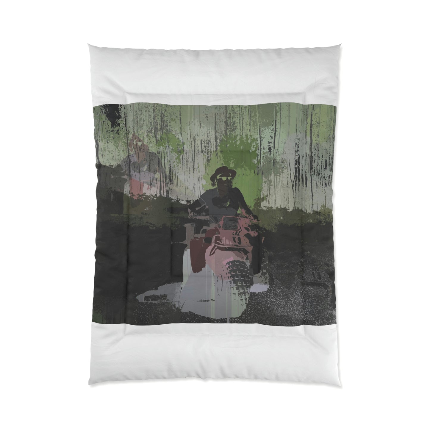 Comforter ... 3-Wheeln' N' Groovin The Mountain Roads ... Central Idaho ... Original Works ...