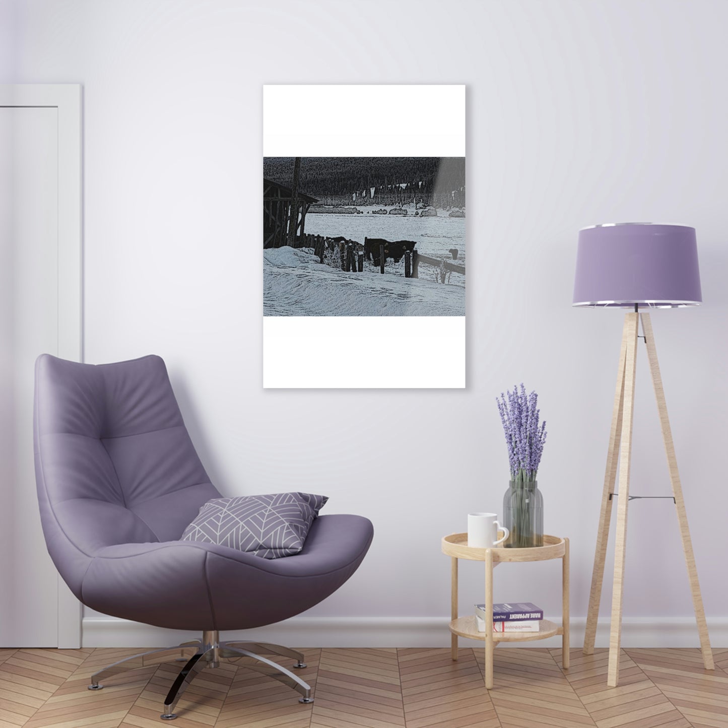 Acrylic Prints ... A Quiet Morning ... "Along The Red River & Nature Preserve Plateau" ... Jan23 ... Original Works ...