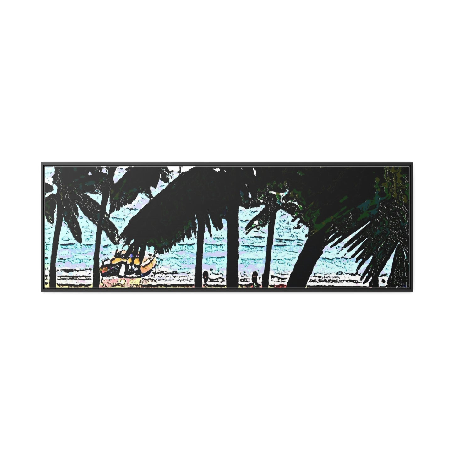 Gallery Canvas Wraps, Horizontal Frame ... "A Beautiful Beach Amongst The Palms" ... The Outrigger Waikiki, Honolulu, Oahu ... Original Works ...