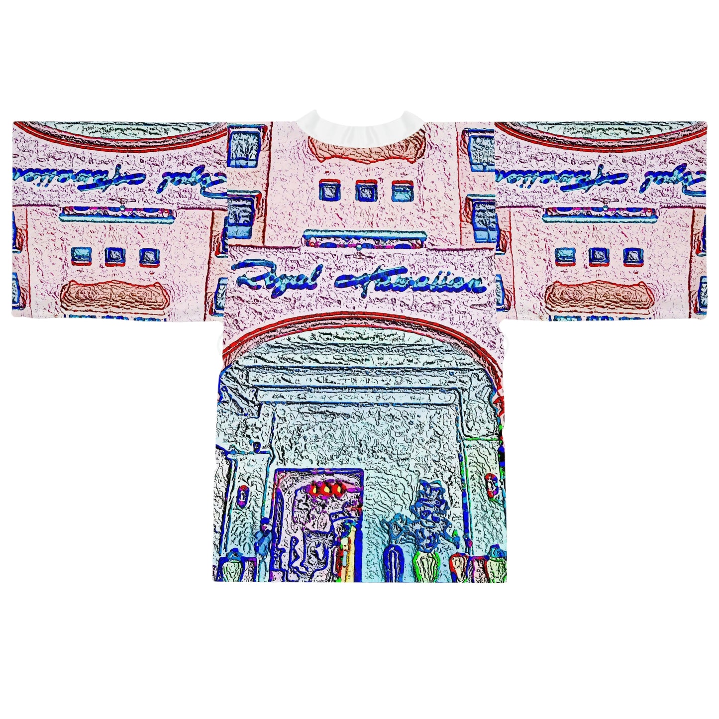 Long Sleeve Kimono Robe ... "La Grande Entree" At: 'The Pink Palace' ... The Royal Hawai'ian ... Honolulu, HI ... '27Oct2014' ... Original Works ...