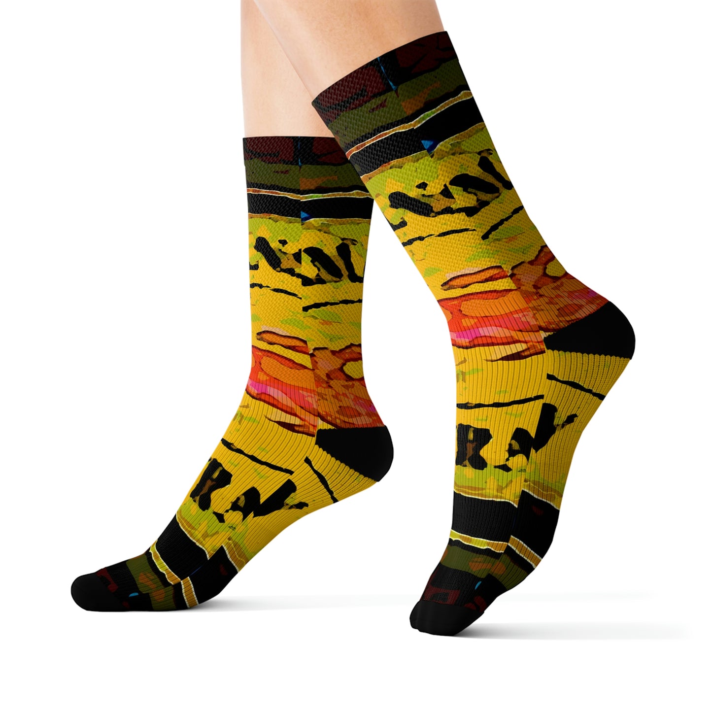 Sublimation Socks ... "No.9 Fishermen's Grotto - Fishermen's Wharf, SF, California" ... Family Archives: 1970's ... Original Works ...