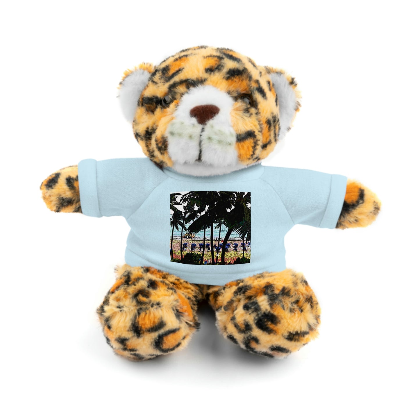 Stuffed Animals with Tee ... "A Beautiful Beach Amongst The Palms" ... The Outrigger Waikiki, Honolulu, Oahu ... Original Works ...