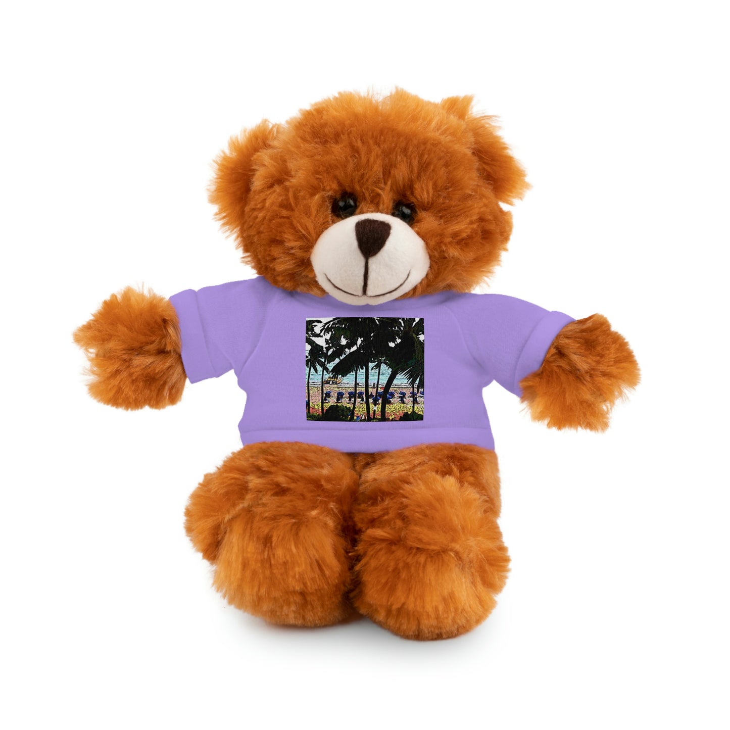 Stuffed Animals with Tee ... "A Beautiful Beach Amongst The Palms" ... The Outrigger Waikiki, Honolulu, Oahu ... Original Works ...