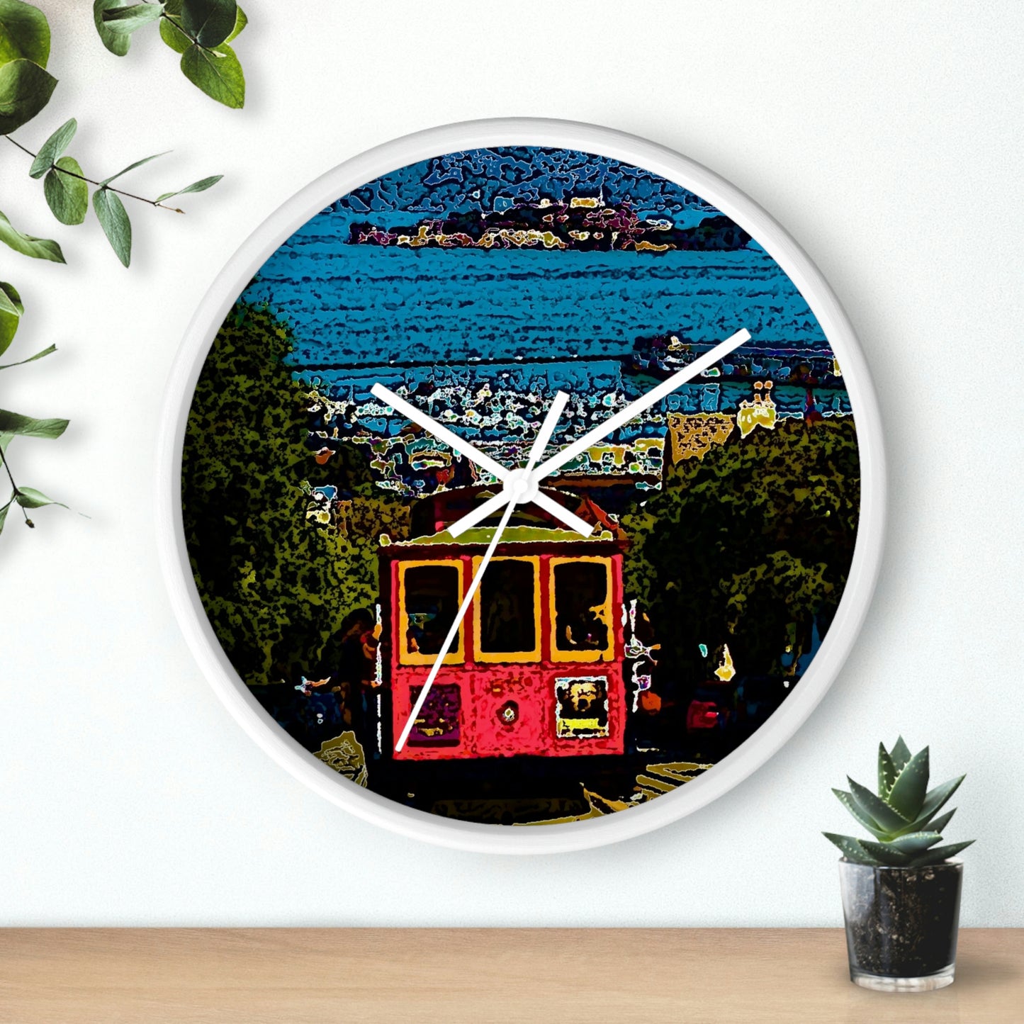 Wall clock ... San Francisco ... 'A Rice-A-Roni-A-San Francisco Treat' ... "A Cable Car Classic" ... Family Archives: 1973 ... Original Works ...