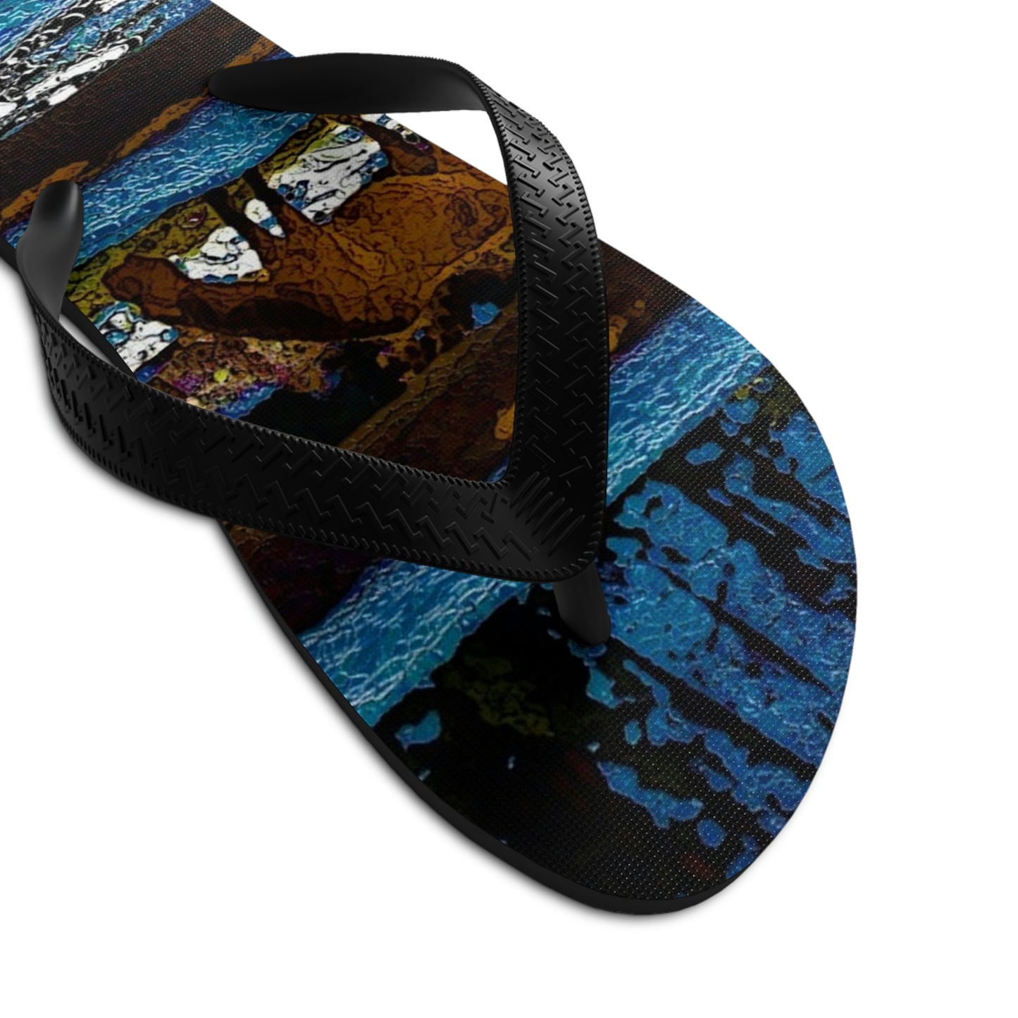 Unisex Flip-Flops ...  A Horse ... A Saddle ...  Foraging Through The Snow ...  An_Asses 'Cry' ... Central Idaho, November 2022 ...  Original Works ..