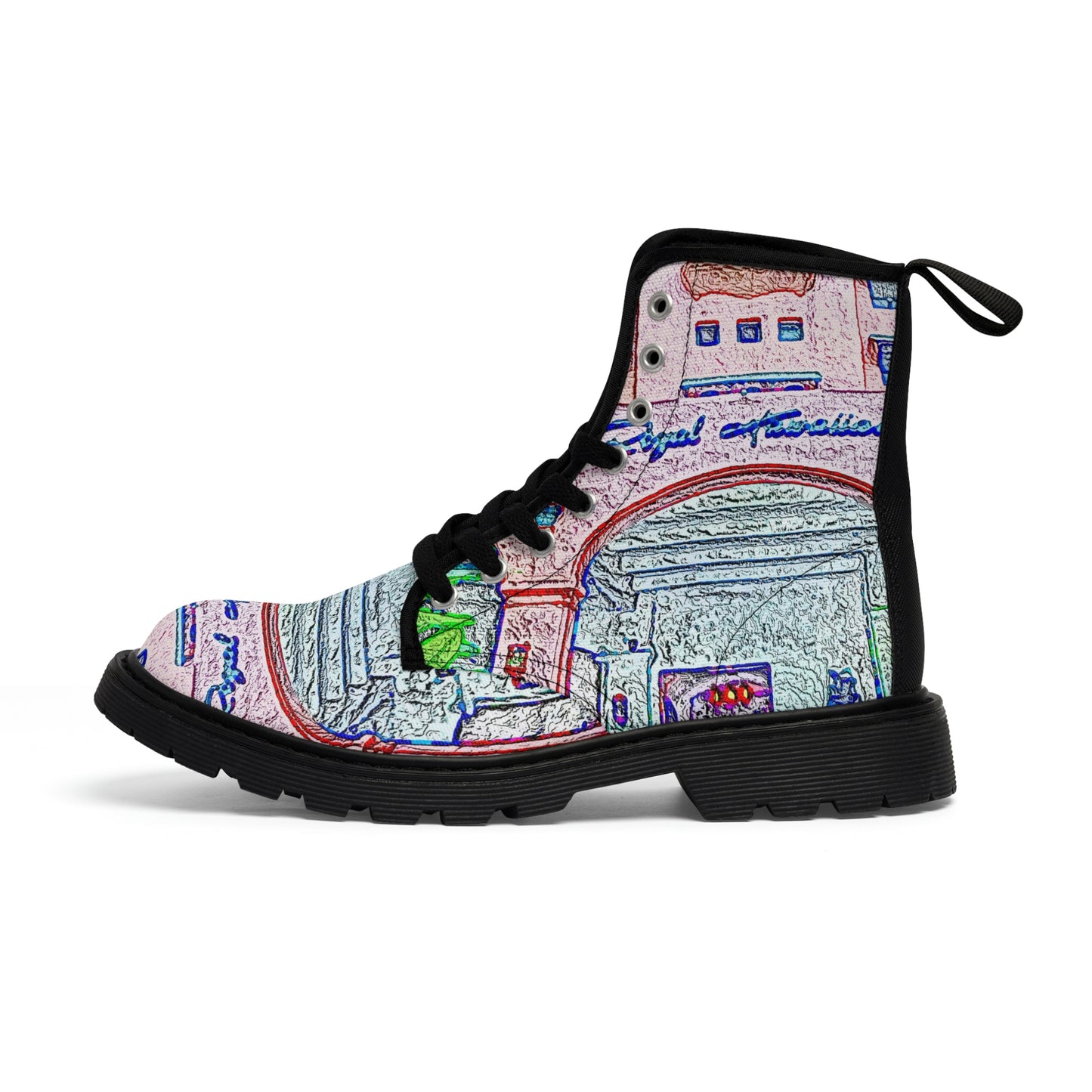 Men's Canvas Boots ... "La Grande Entree" At: 'The Pink Palace' ... The Royal Hawai'ian ... Honolulu, HI ... '27Oct2014' ... Original Works ...