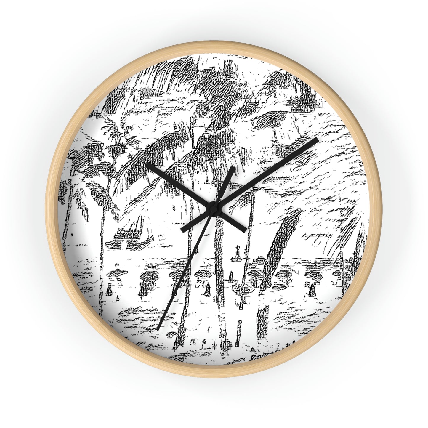 Wall Clock ... "The Royal Hawai'ian: Waikiki Beach_Beach" ... Honolulu, HI ... Ocotber 2014 (Halloween) ... Original Works ...