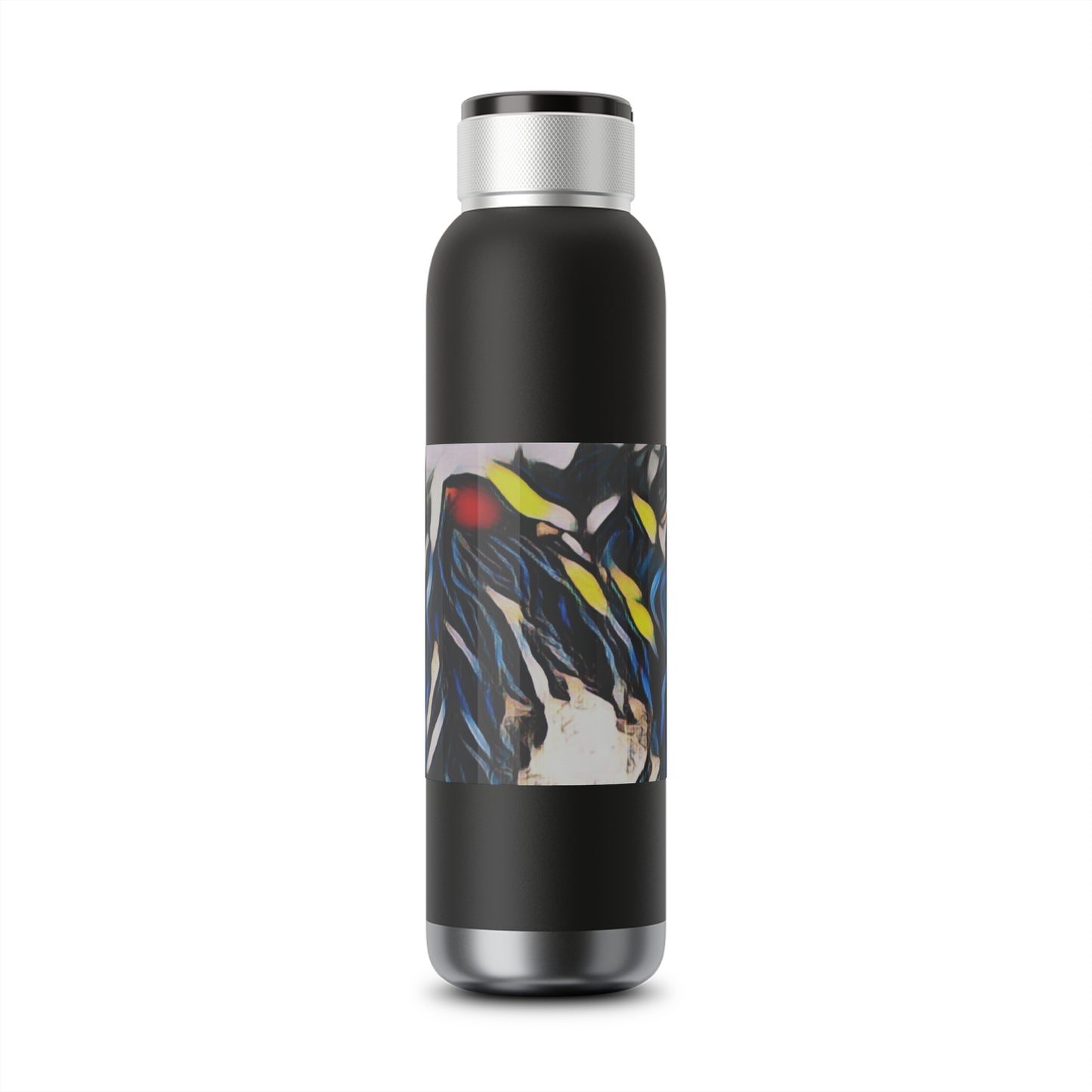 Soundwave Copper Vacuum Audio Bottle 22oz ... "Ken's Favourite Humpback Breach" ... Circa: 21st Century ... Maui, HI ... Original Works ...