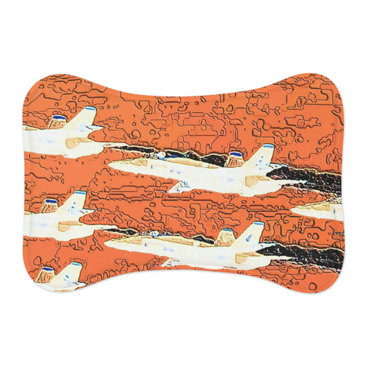 Pet Feeding Mats ... Seattle Seafair ..."Blue Angels Run Over Lake Washington" ... Circa Mid 1980's ... Dr FJ Holt ... Original Works ...