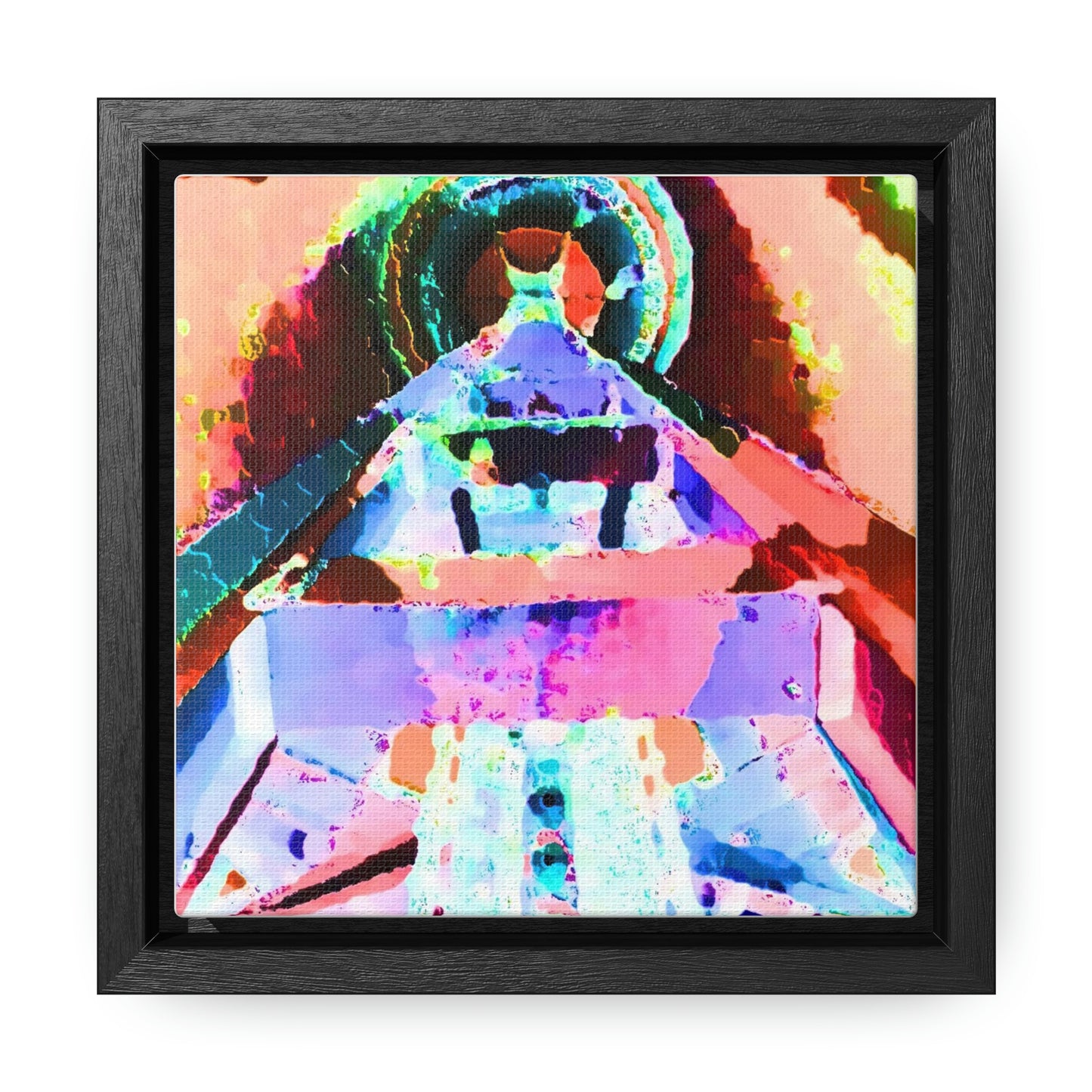 Gallery Canvas Wraps, Square Frame ... "Seattle's World Fair" ... Below Space Needle 'Looking Up' ... On A Very Rainy Morning (Father's Family Photo). ... Original ...