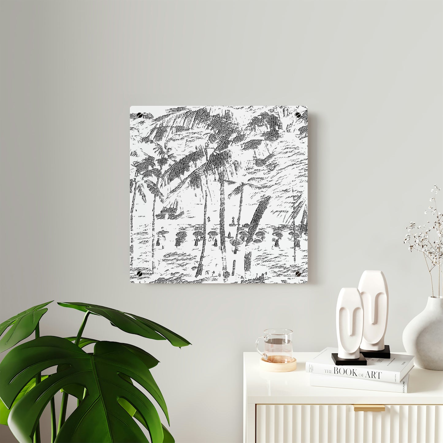 Acrylic Wall Art Panels ... "The Royal Hawai'ian: Waikiki Beach_Beach" ... Honolulu, HI ... Ocotber 2014 (Halloween) ... Original Works ...