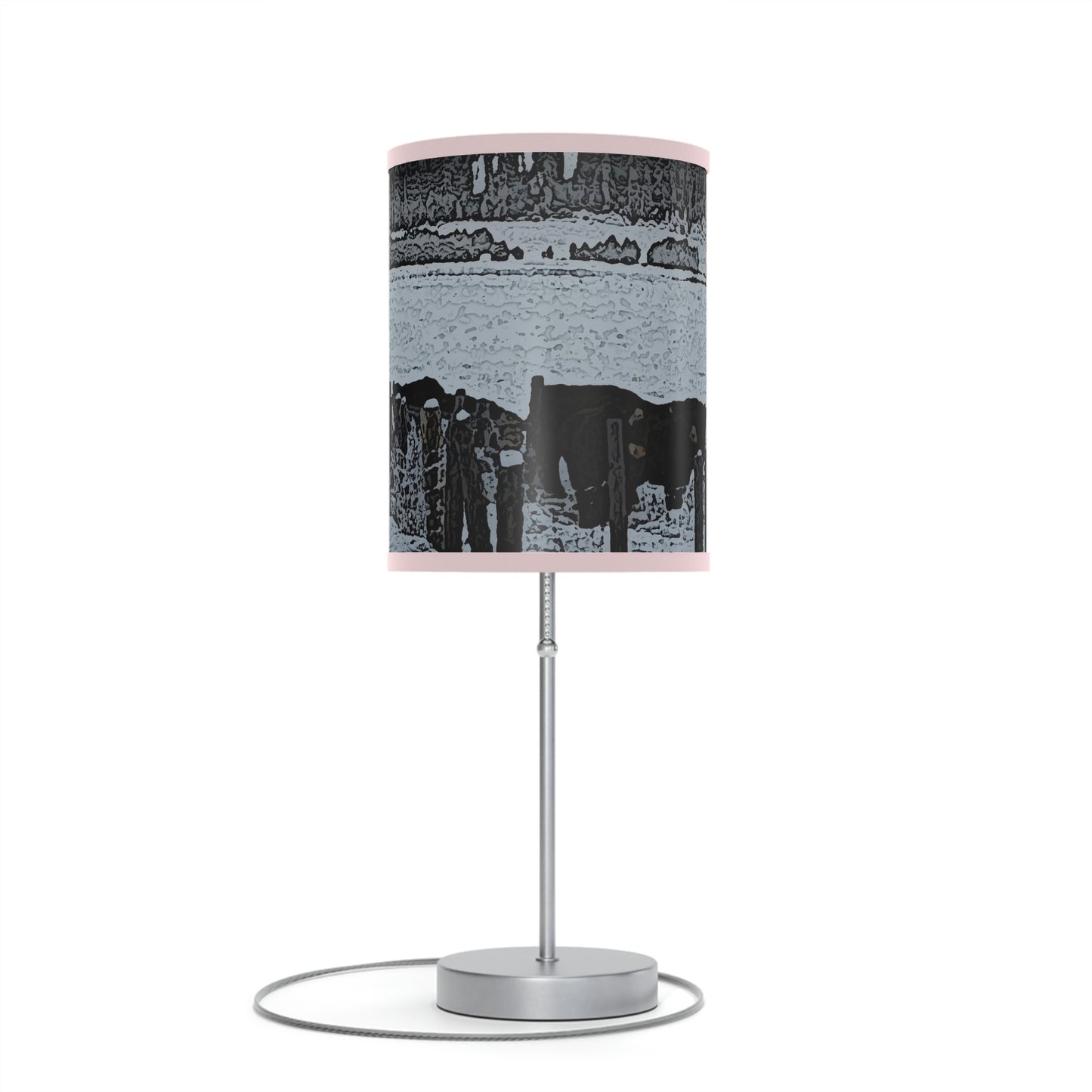 Lamp on a Stand, US|CA plug ... A Quiet Morning ... "Along The Red River & Nature Preserve Plateau" ... Jan23 ... Original Works ...