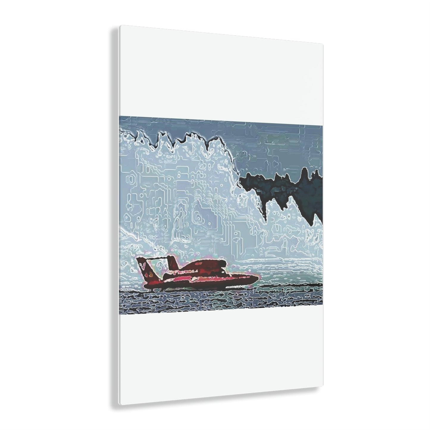 Acrylic Prints ... Seattle Columbia Cup On Lake Washington ... "Dave Wilcox Heads For The Win" ... Associate Gift-Photo ... Original Works ...