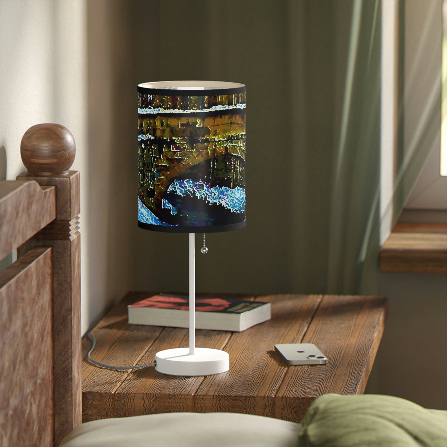 Lamp on a Stand, US|CA plug ... Walikng The Streets & Alleys ... 'Strolling The Canals ... '  ... Original Works  ...
