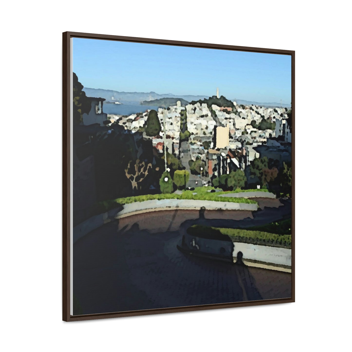 Gallery Canvas Wraps, Square Frame ...  "Lombard Street San Francisco, CA, USA" ... Family Archives 1970's ... Original Works ...