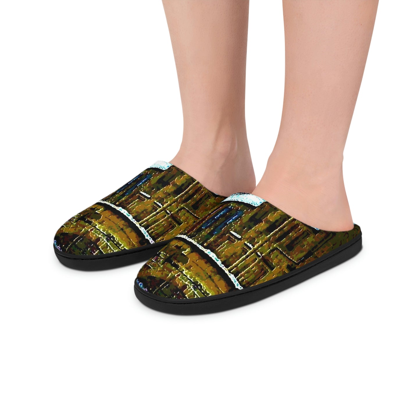 Men's Indoor Slippers ... Walikng The Streets & Alleys ... 'Strolling The Canals ... '  ... Original Works  ...