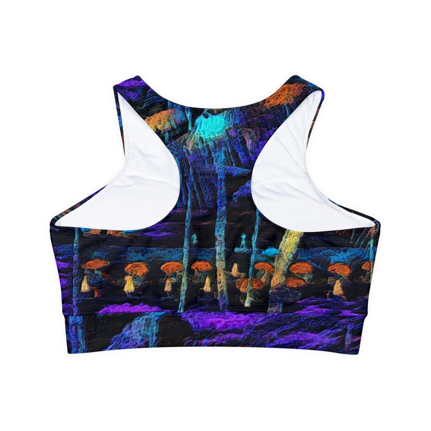 Fully Lined, Padded Sports Bra (AOP) ... "The Royal Hawai'ian: Waikiki Beach_Beach" ... Honolulu, HI ... Ocotber 2014 (Halloween) ... Original Works ...