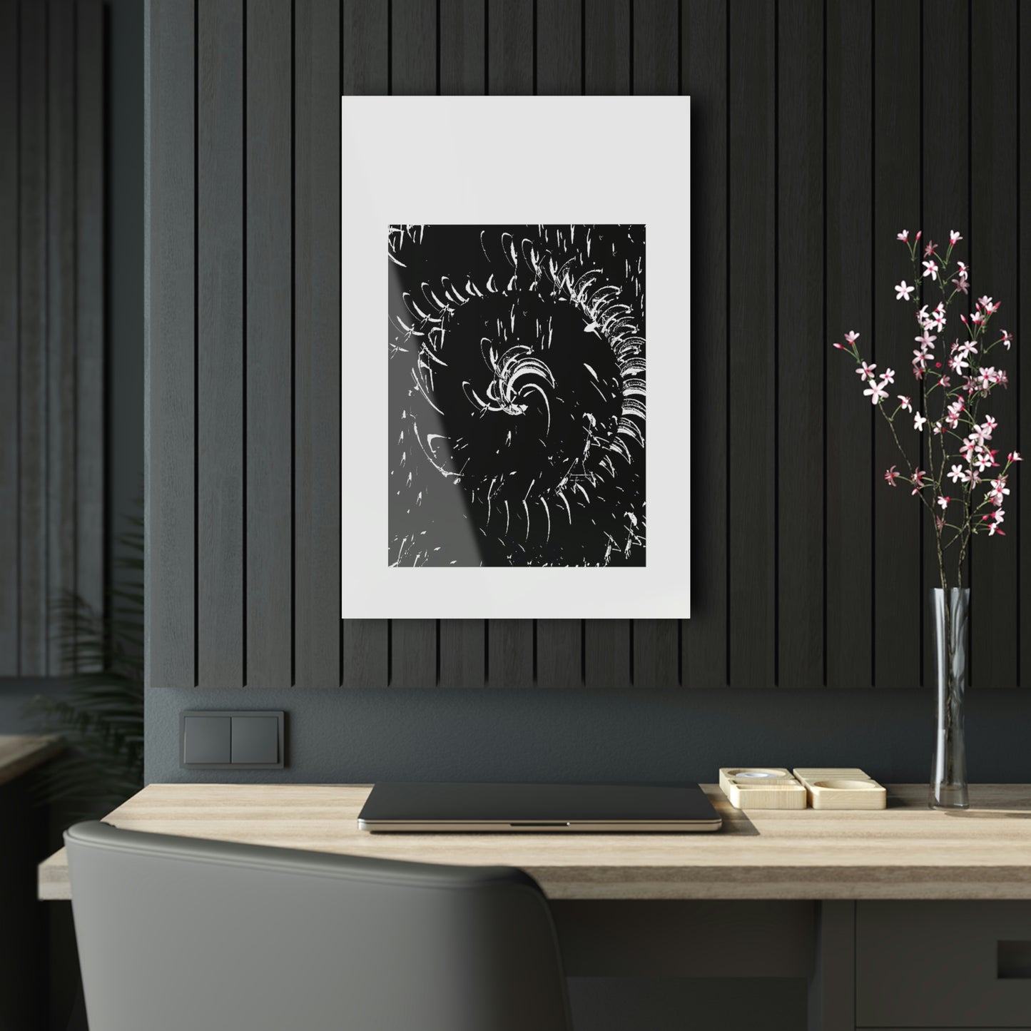 Acrylic Prints ... "Waning Moon" ... Central Idaho ... October 2022 ... Rendering Time: 22 Hours ... Original Works ...