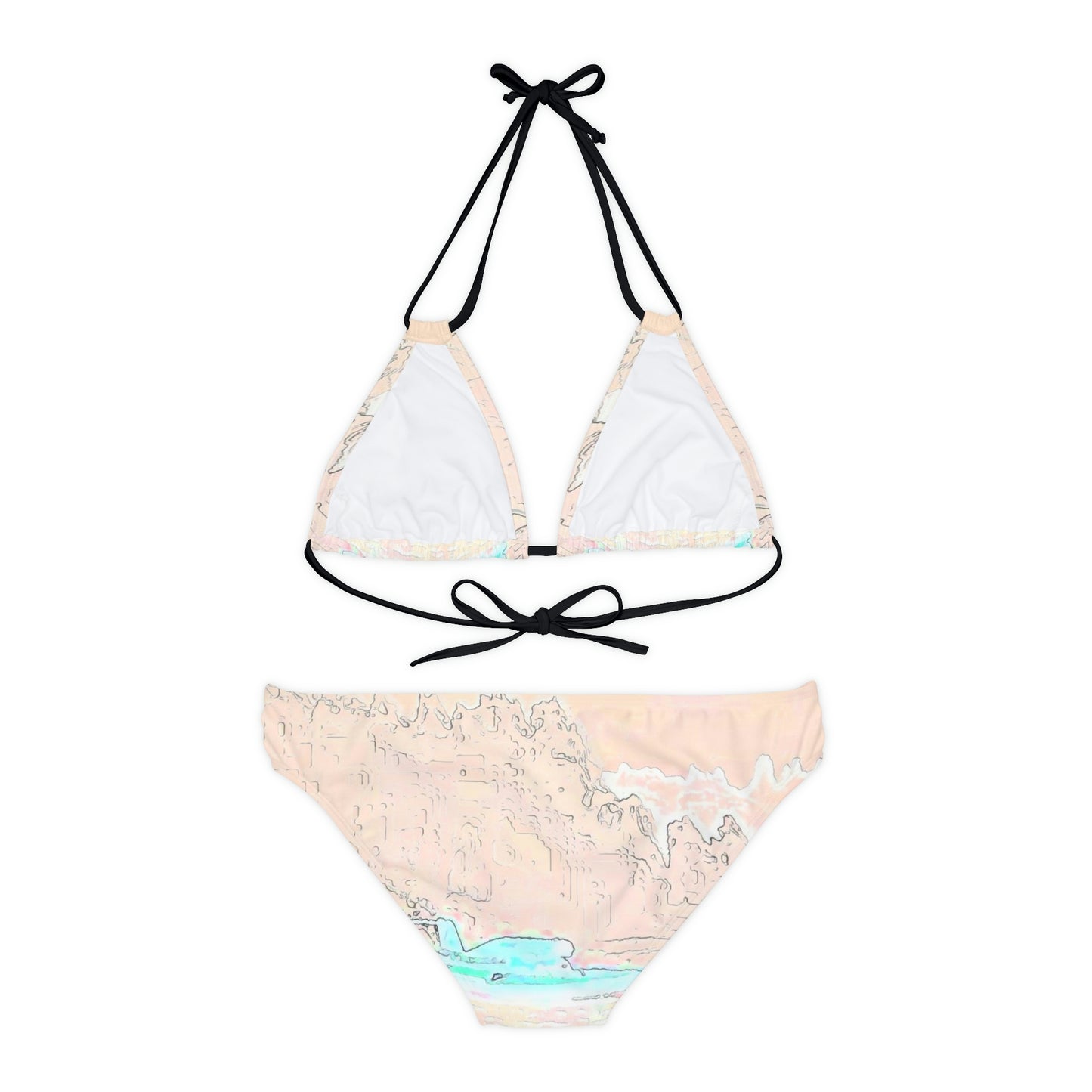 Strappy Bikini Set ... Seattle Columbia Cup On Lake Washington ... "Dave Wilcox Heads For The Win" ... Associate Gift-Photo ... Original Works ...