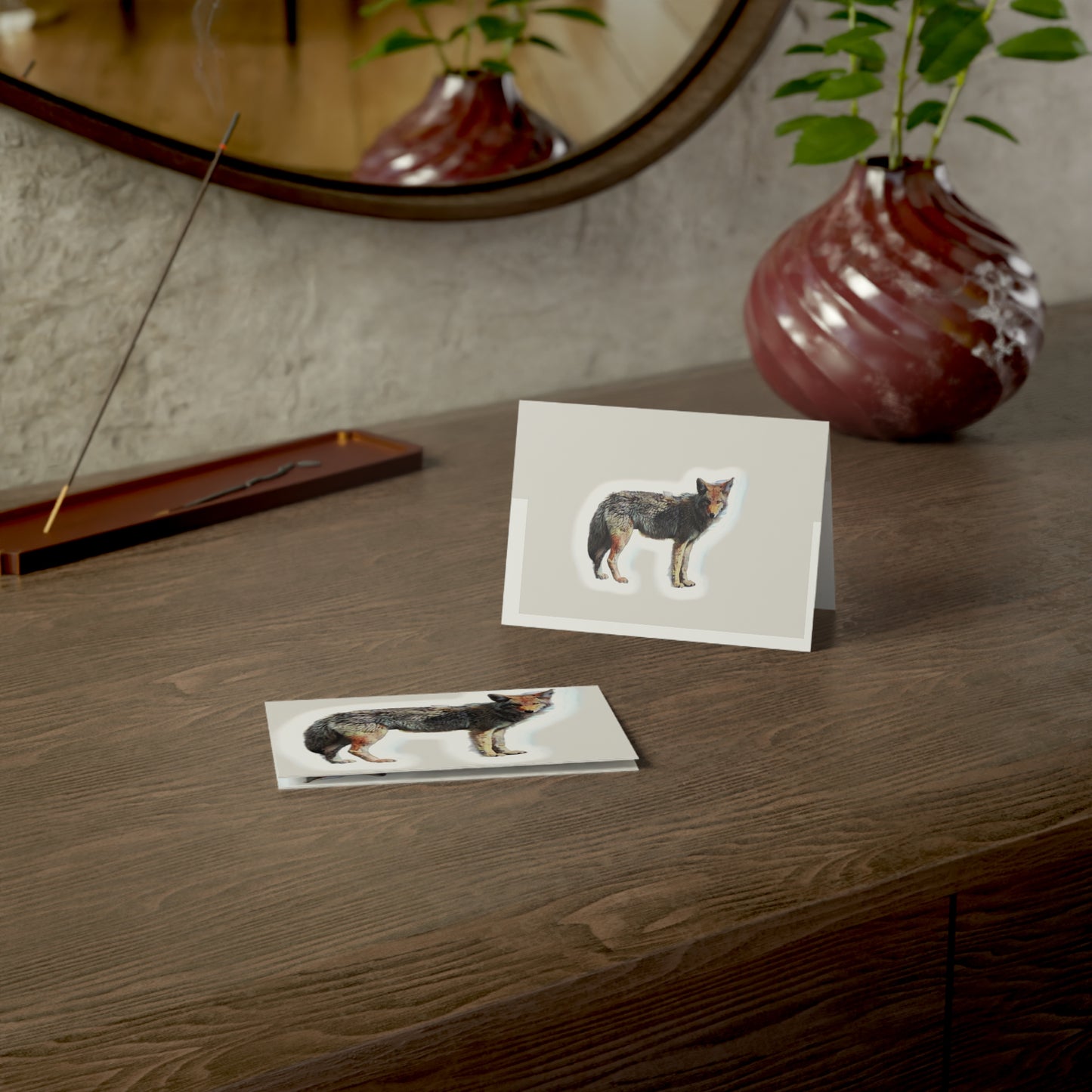 Greeting Cards (1, 10, 30, and 50pcs) ... Coyote ... "Yosemite Valley: Circa May23 ... KPH Base Photo" ... Original Works ...