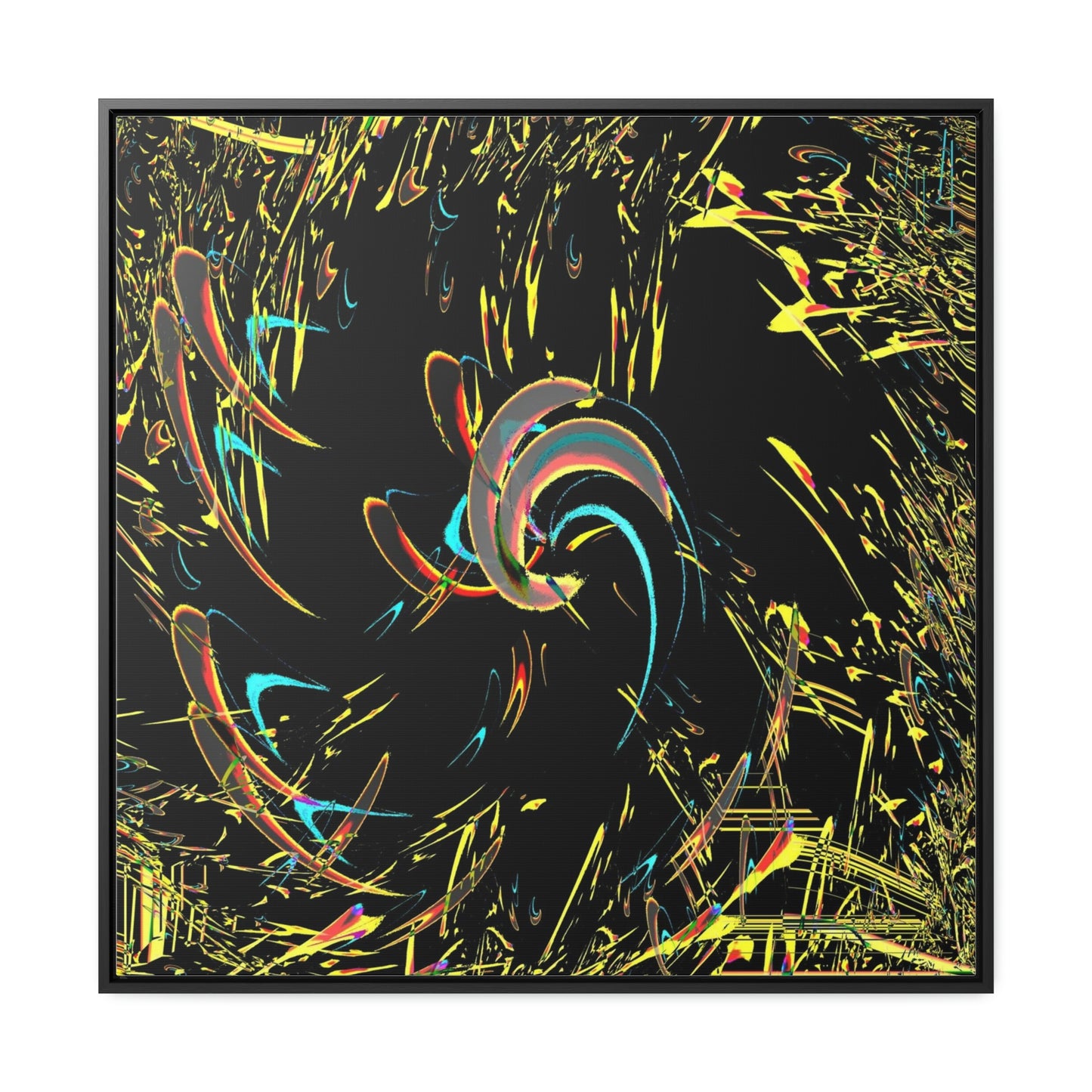 Gallery Canvas Wraps, Square Frame ... "Waning Moon" ... Central Idaho ... October 2022 ... Rendering Time: 22 Hours ... Original Works ...