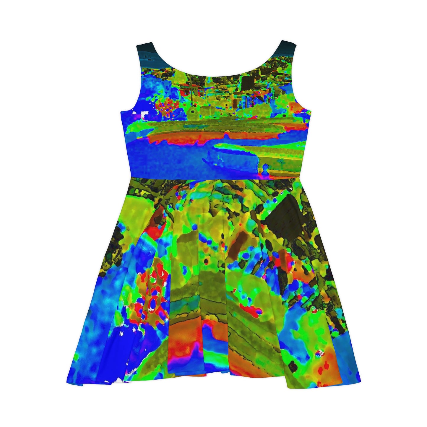 Women's Skater Dress ... "Lombard Street San Francisco, CA, USA" ... Family Archives 1970's ... Original Works ...