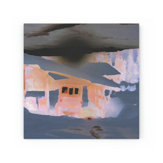 Wood Canvas ... Sunrise: 26Dec22, Boxing Day ... Color Inversion-Oilification-Cartooning-Embossing ...