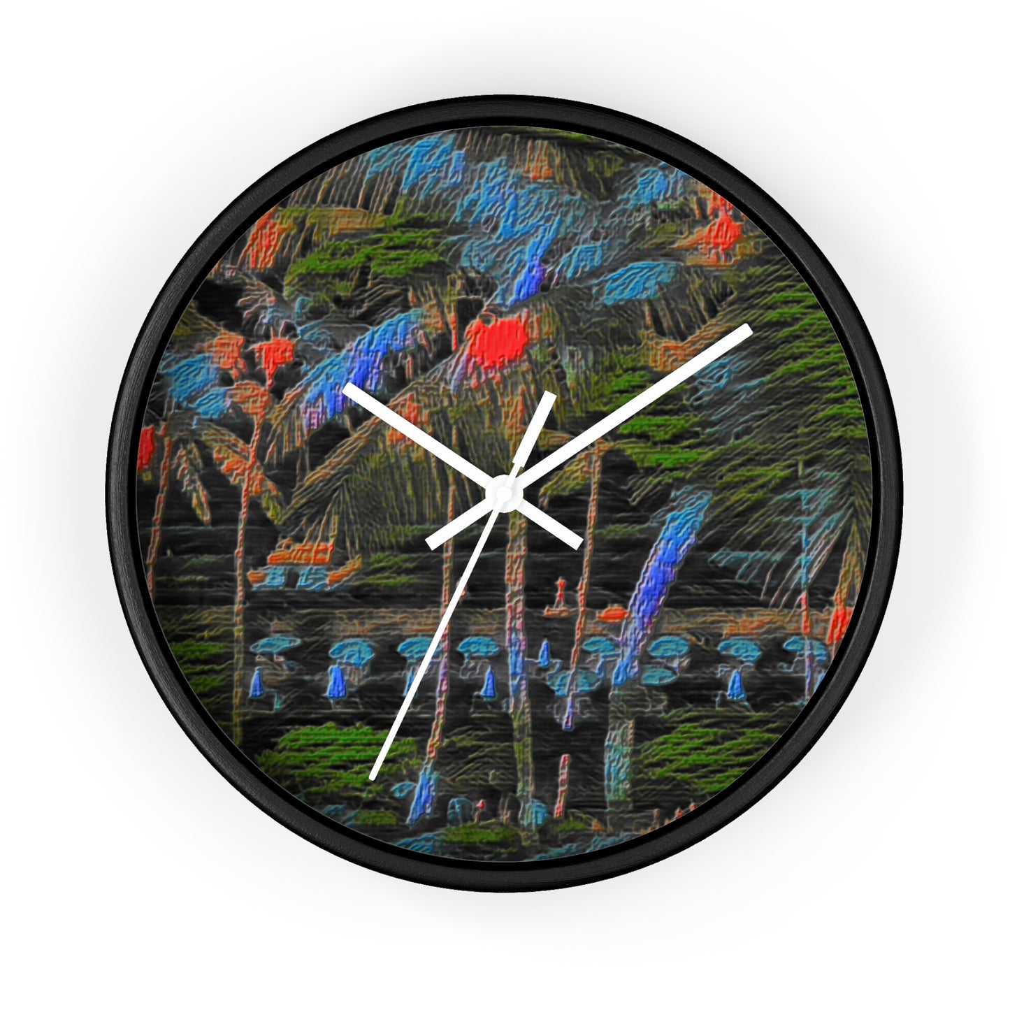 Wall Clock ... "The Royal Hawai'ian: Waikiki Beach_Beach" ... Honolulu, HI ... Ocotber 2014 (Halloween) ... Original Works ...