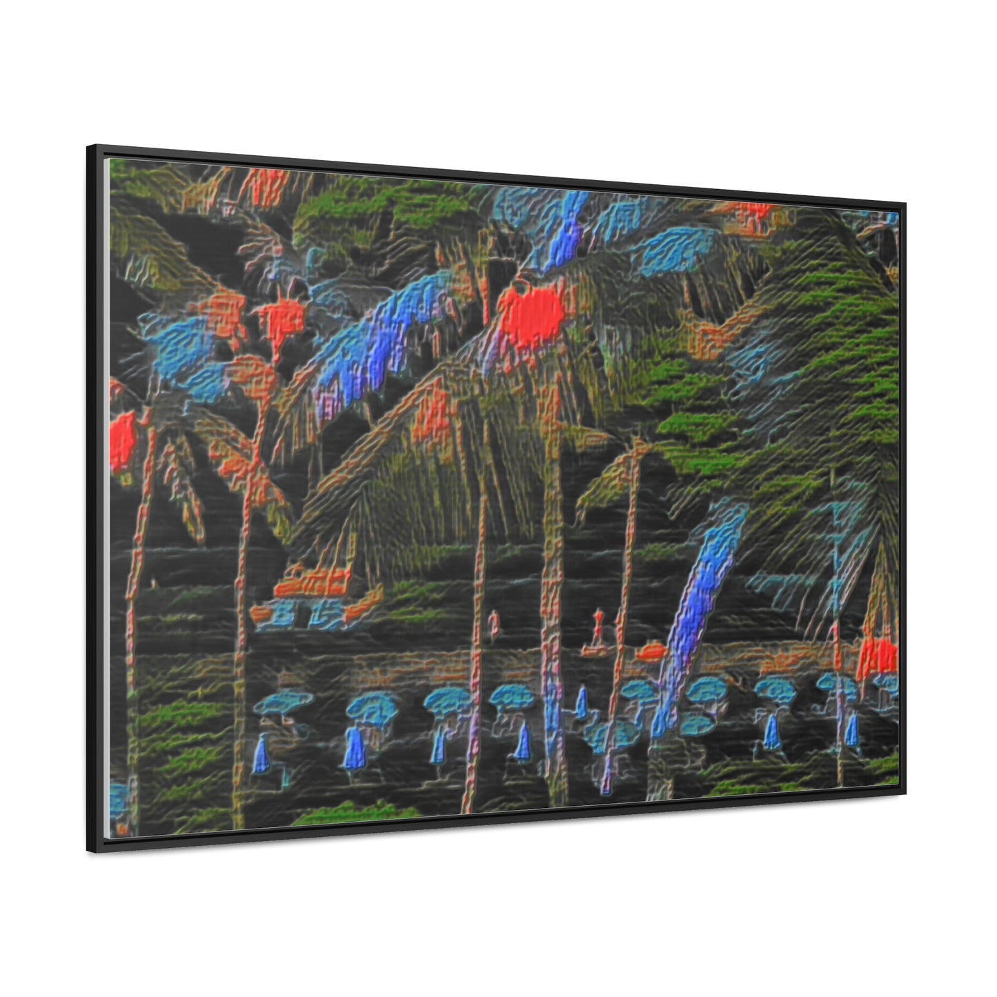 Gallery Canvas Wraps, Horizontal Frame ... "The Royal Hawai'ian: Waikiki Beach_Beach" ... Honolulu, HI ... Ocotber 2014 (Halloween) ... Original Works ...