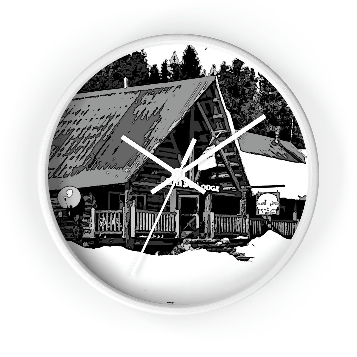 Wall clock ... A Beautiful Lodge & Back-Country Outfitter In A Mountain Town ... 'Dixie, Idaho, November 2022' ... Original Works ...