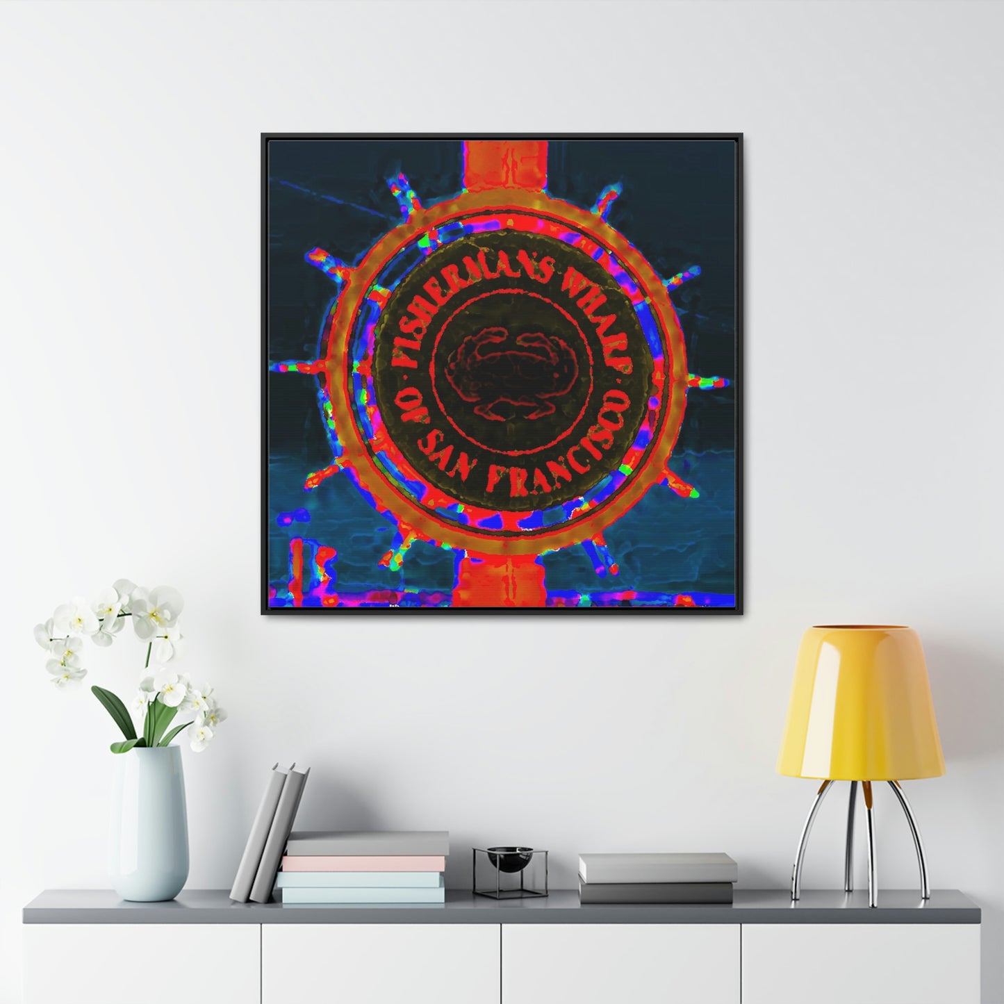 Gallery Canvas Wraps, Square Frame ... "No.9 Fishermen's Grotto - Fishermen's Wharf, SF, California" ... Family Archives: 1970's ... Original Works ...