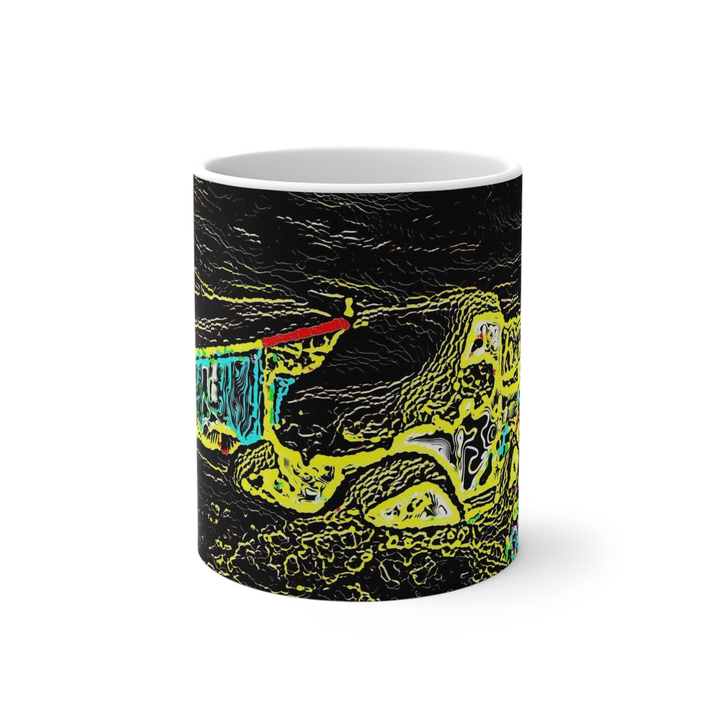 Color Changing Mug ... "Snow Vehicle In Snow Storm At-Rest" ... Circa 12Mar23 ... Central Idaho ... 18-Hours Rendering Time: Original Works ...