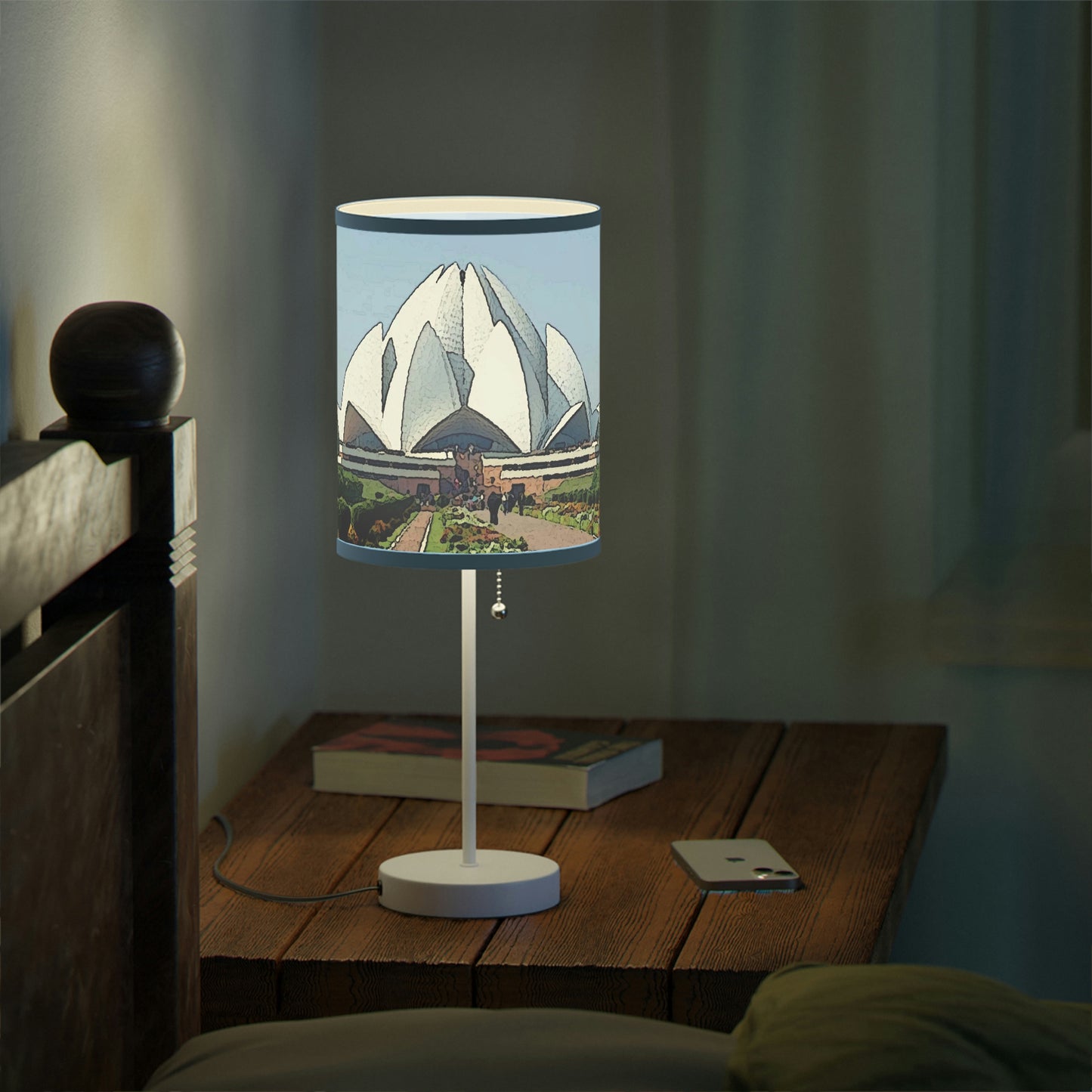 Lamp on a Stand, US|CA plug ... 'Bahai'i House-Of-Worship' ... "Lotus Temple: Delhi, India, 2008" ... Original Works ...