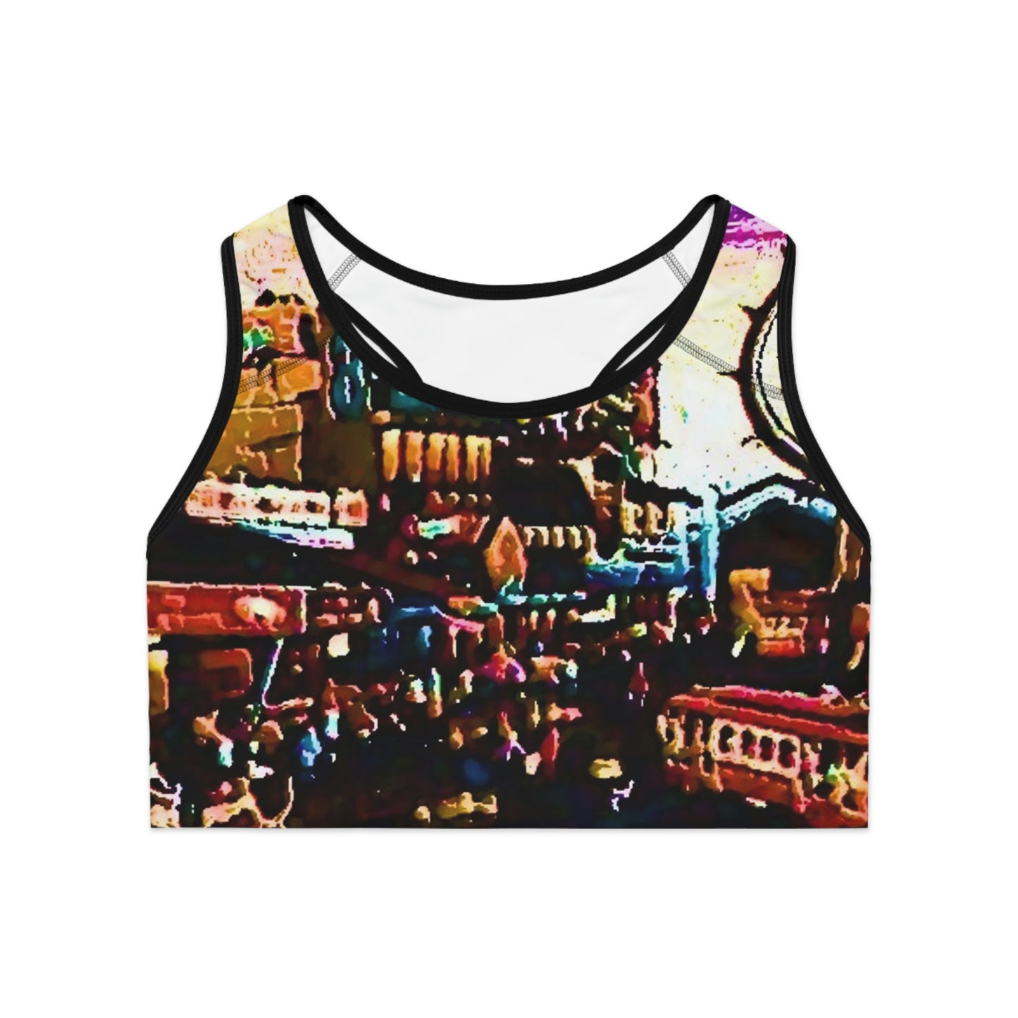Sports Bra (AOP) ... "No.9 Fishermen's Grotto - Fishermen's Wharf, SF, California" ... Family Archives: 1970's ... Original Works ...
