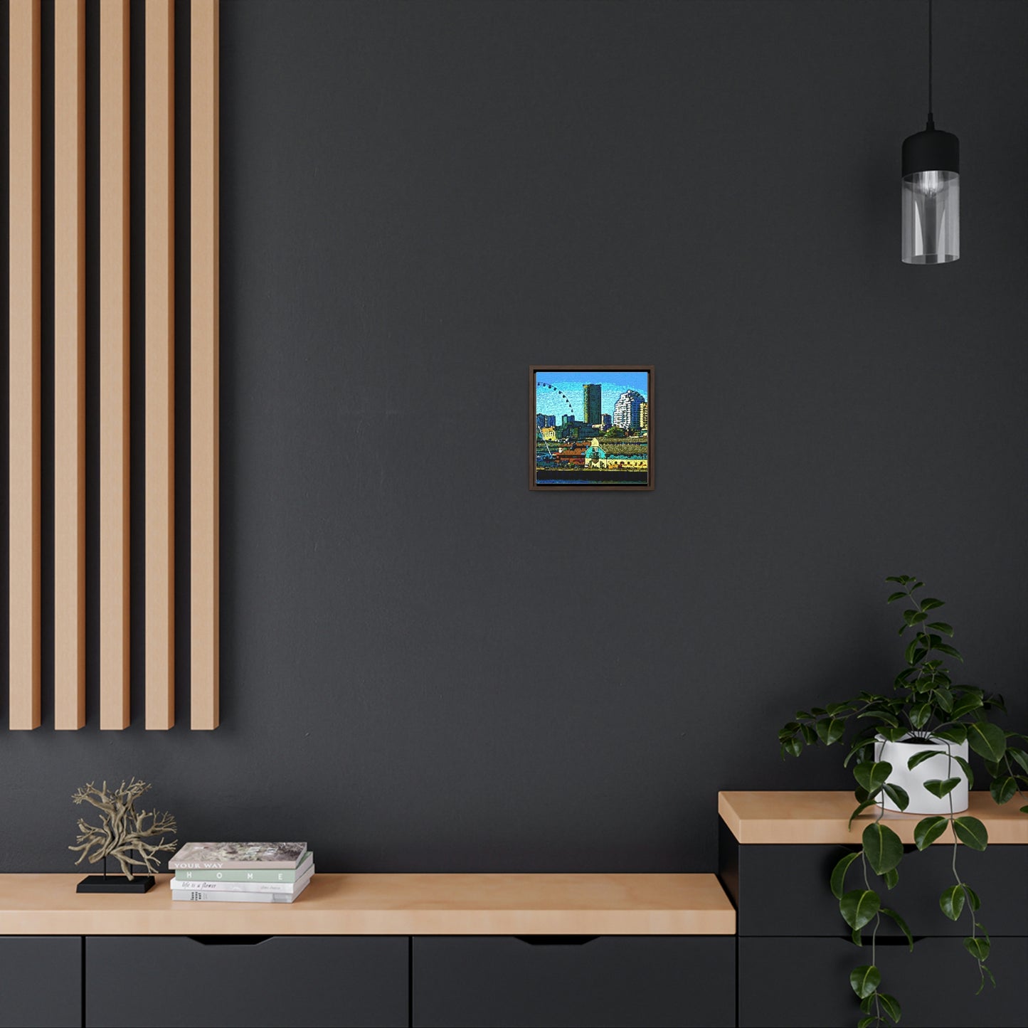 Gallery Canvas Wraps, Square Frame ... That Classic Wheel ... 'Seattle's Wheel' ... & An Old Classic Waterside Vendors ...  'Family Archives' ... Original Works ...