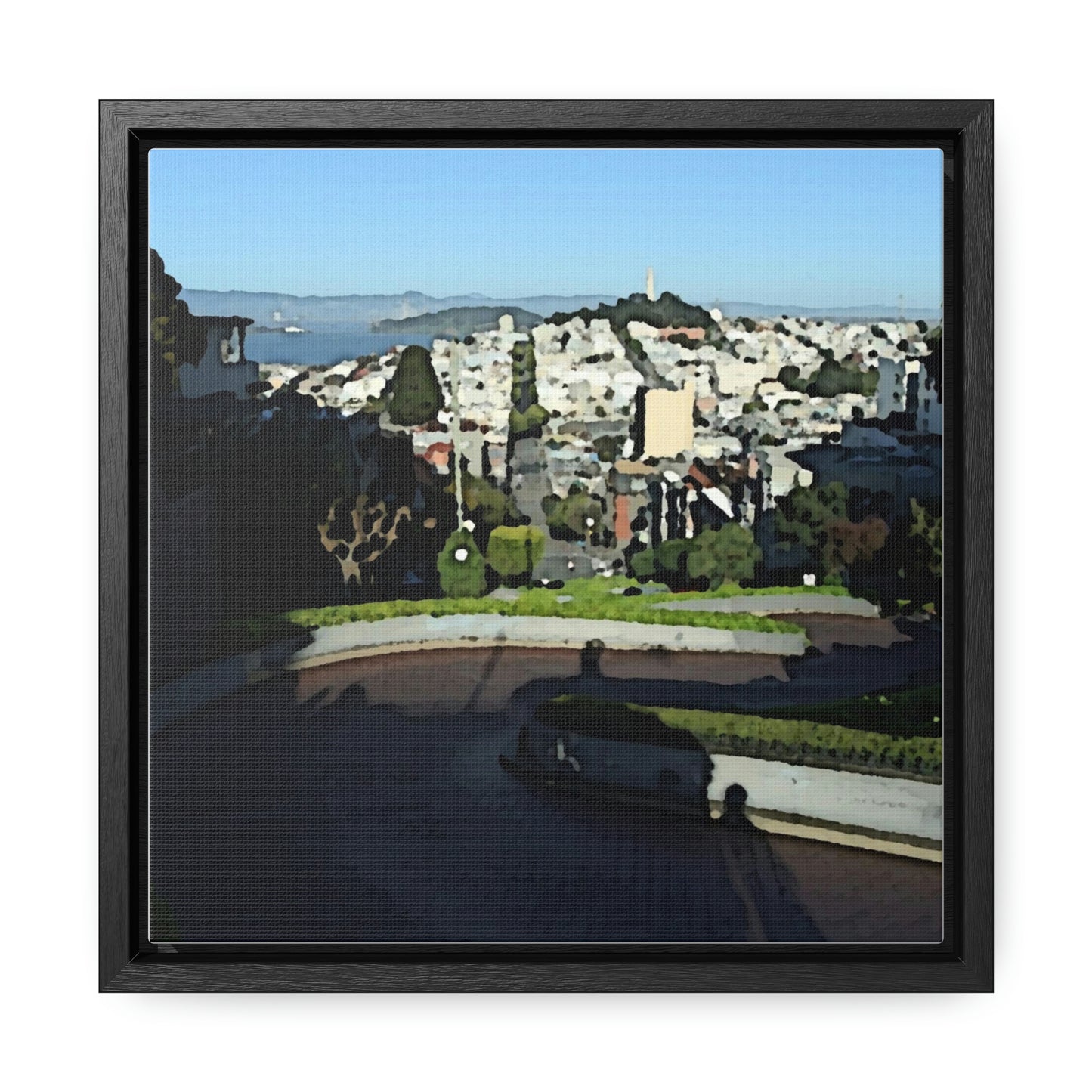 Gallery Canvas Wraps, Square Frame ...  "Lombard Street San Francisco, CA, USA" ... Family Archives 1970's ... Original Works ...