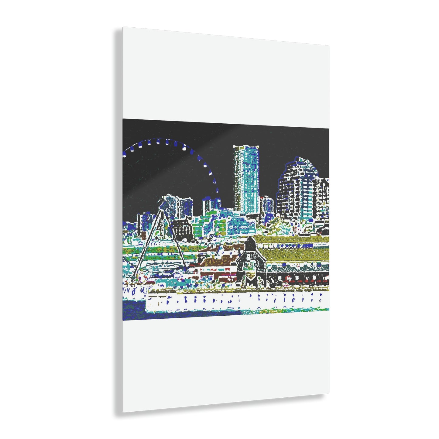 Acrylic Prints ... That Classic Wheel ... 'Seattle's Wheel' ... & An Old Classic Waterside Vendors ...  'Family Archives' ... Original Works ...