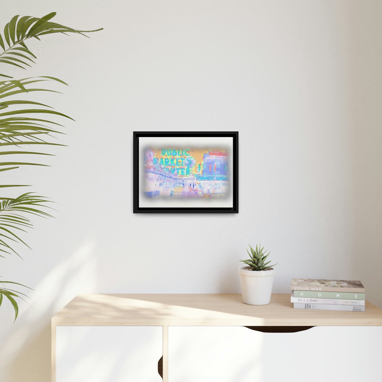 Matte Canvas, Black Frame ... PPM: Pike Place Market ... Original Work ... Winter 2022 ...