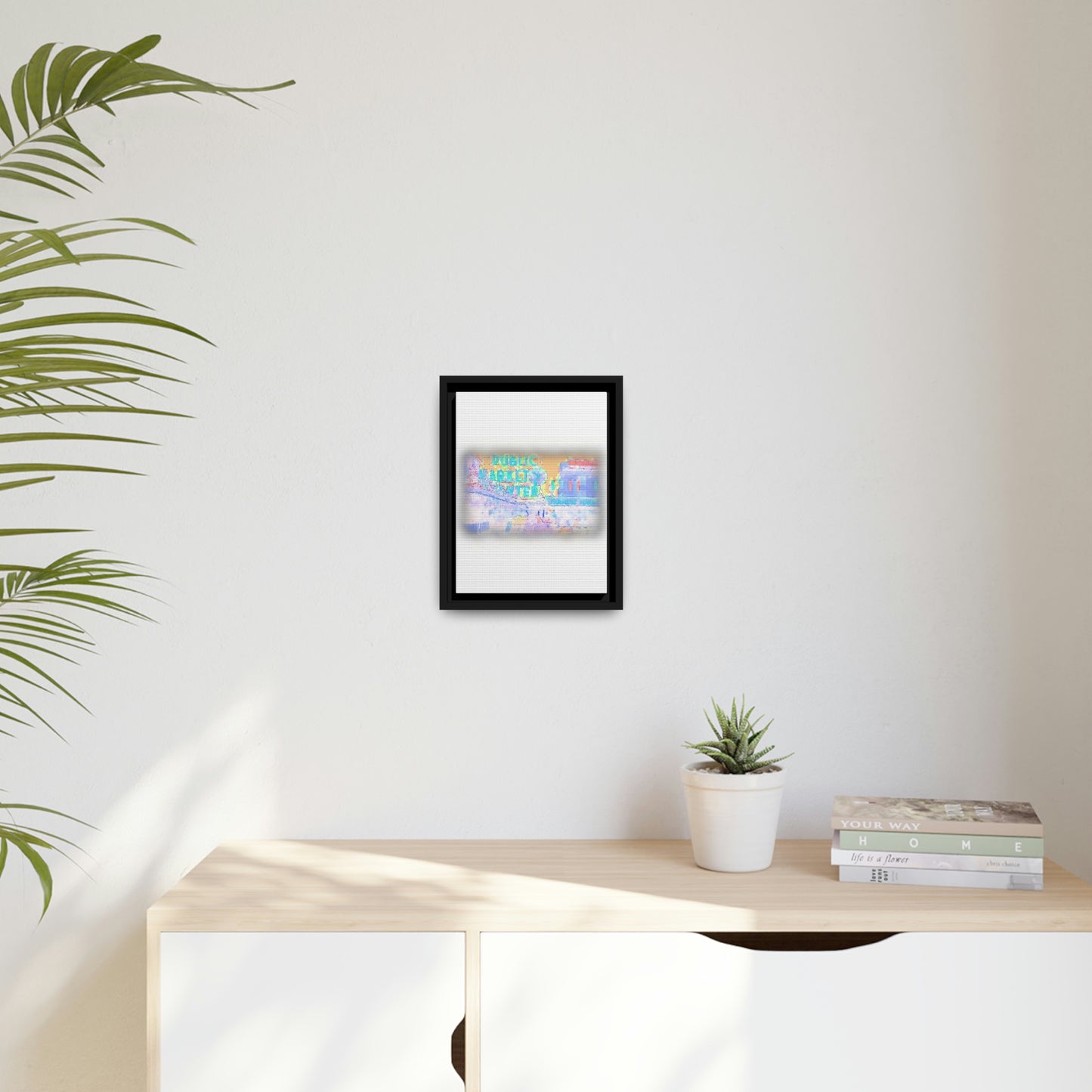 Matte Canvas, Black Frame ... PPM: Pike Place Market ... Original Work ... Winter 2022 ...