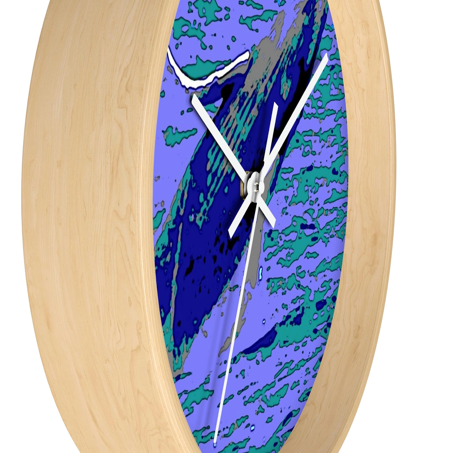 Wall clock .... Baby Humpback Breaching ... Maui, HI: April 2022 ... "Family Archives: KPH" ... Original Works ...