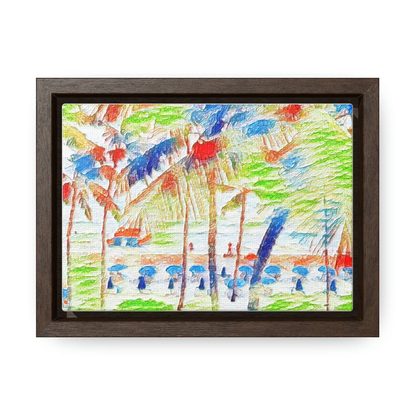 Gallery Canvas Wraps, Horizontal Frame ... "The Royal Hawai'ian: Waikiki Beach_Beach" ... Honolulu, HI ... Ocotber 2014 (Halloween) ... Original Works ...