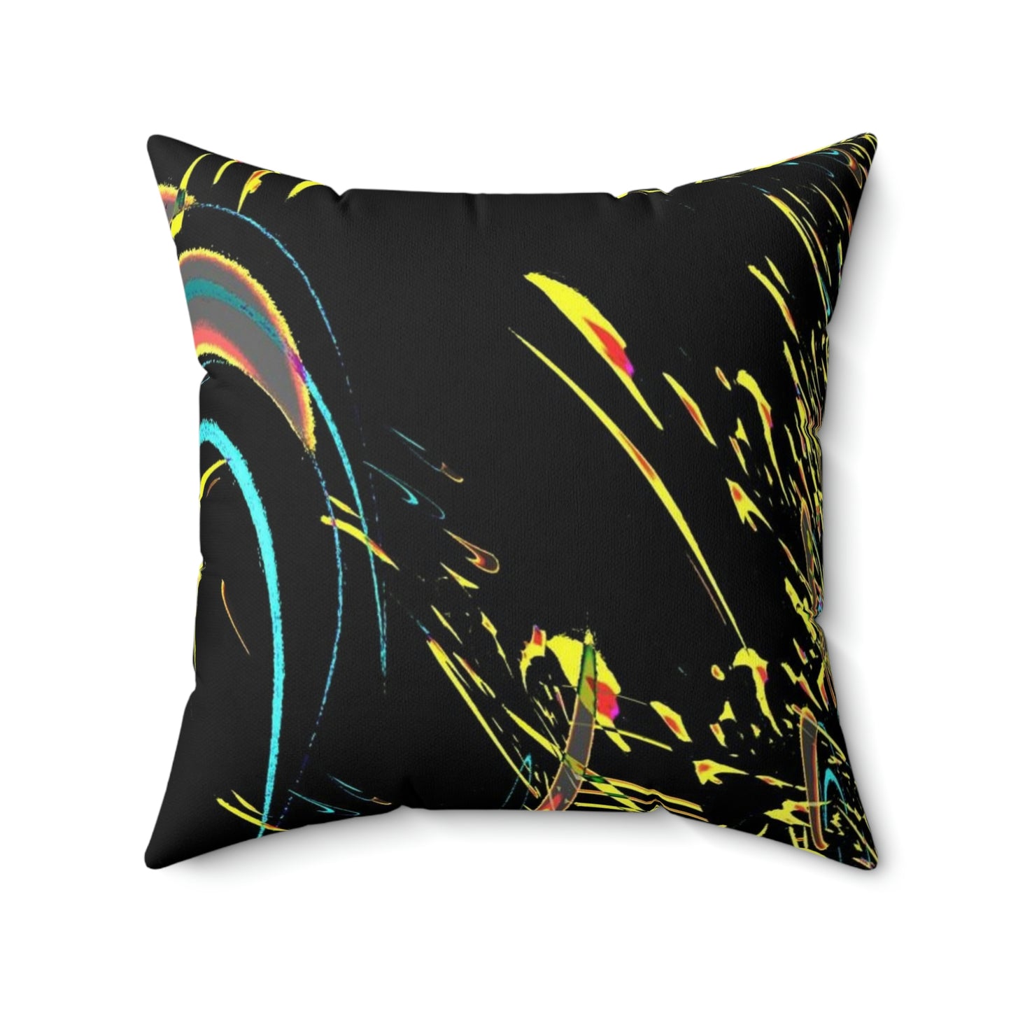 Spun Polyester Square Pillow ... "Waning Moon" ... Central Idaho ... October 2022 ... Rendering Time: 22 Hours ... Original Works ...
