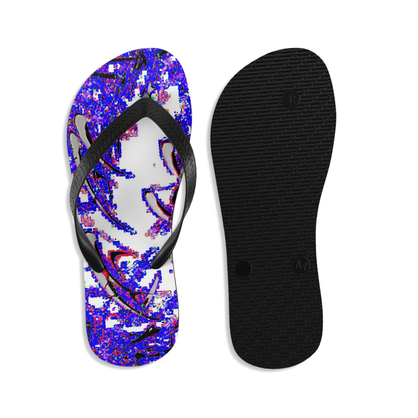 Unisex Flip-Flops ... "Waning Moon" ... Central Idaho ... October 2022 ... Rendering Time: 22 Hours ... Original Works ...