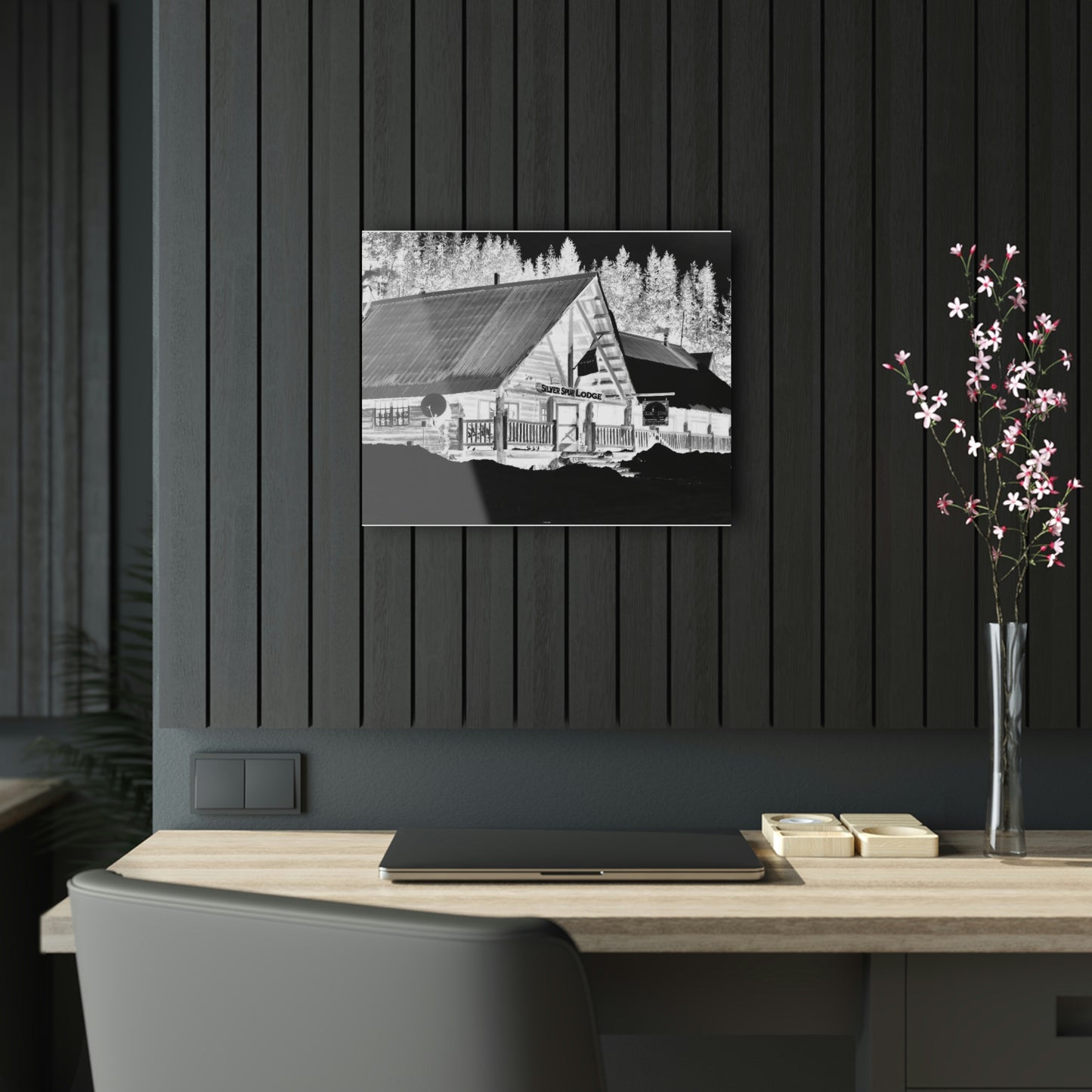 Acrylic Prints ... A Beautiful Lodge & Back-Country Outfitter In A Mountain Town ... 'Dixie, Idaho, November 2022' ... Original Works ...