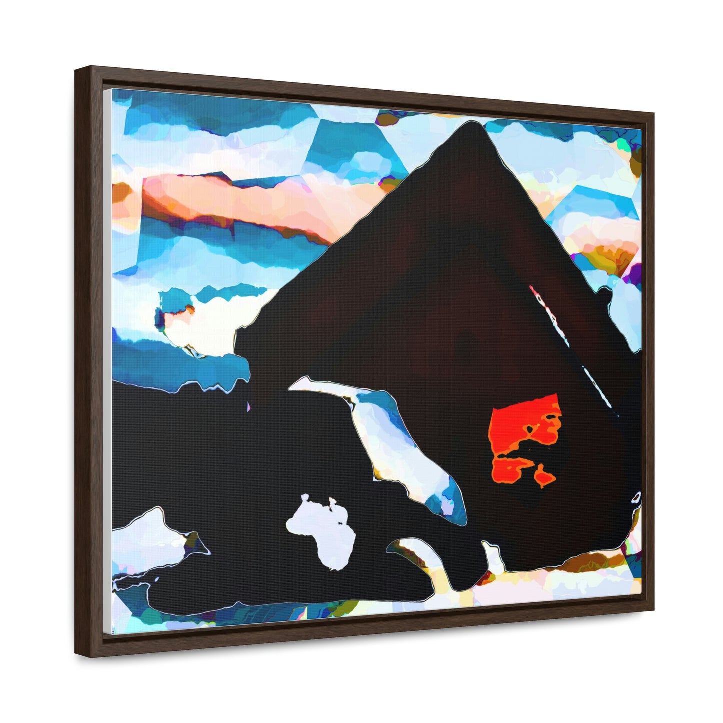 Gallery Canvas Wraps, Horizontal Frame ... After An Intense Snow Storm ... 'Digging Out' ... A Vehicle & Cabin "In The Mountains" ... March 2023 ... Original Works ...
