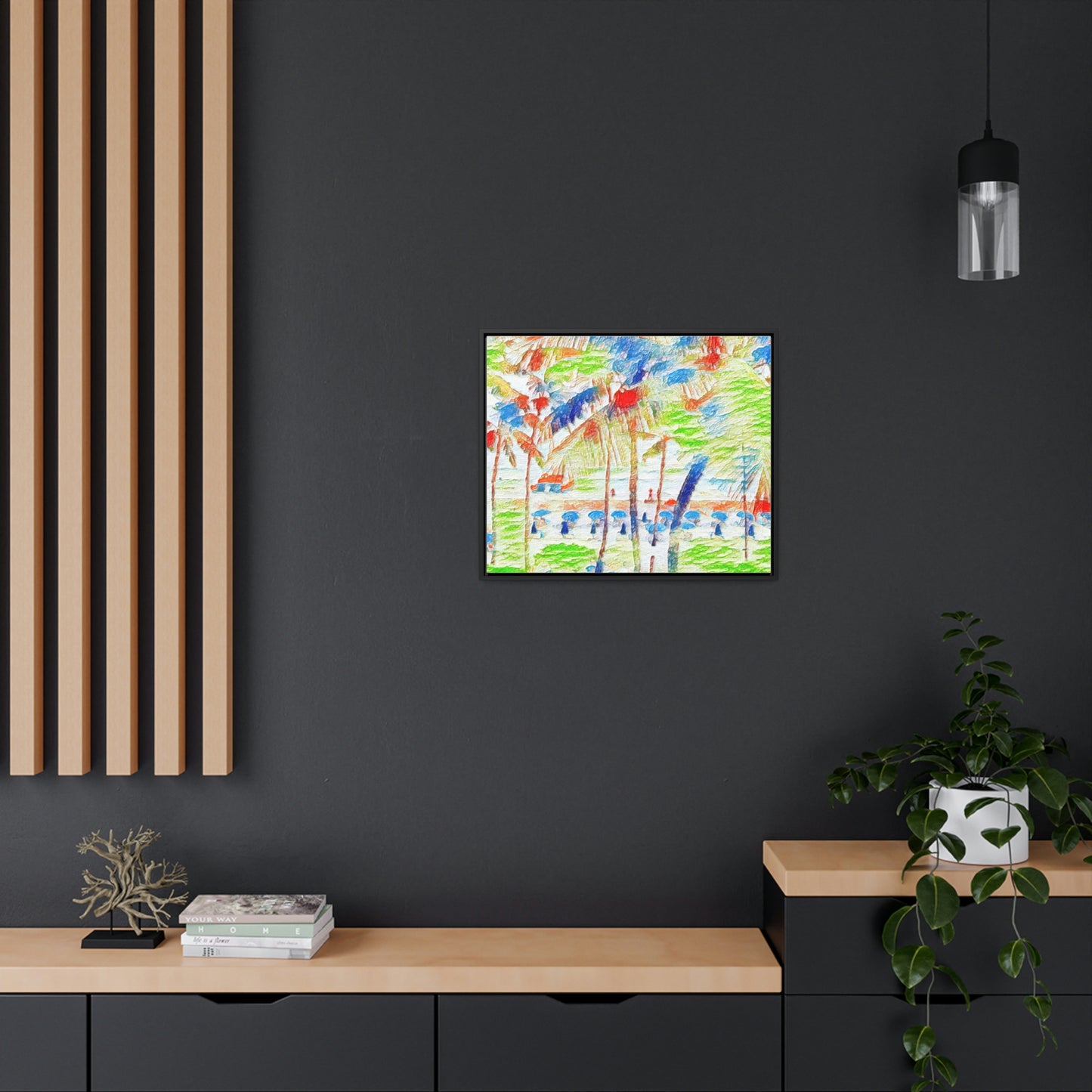 Gallery Canvas Wraps, Horizontal Frame ... "The Royal Hawai'ian: Waikiki Beach_Beach" ... Honolulu, HI ... Ocotber 2014 (Halloween) ... Original Works ...